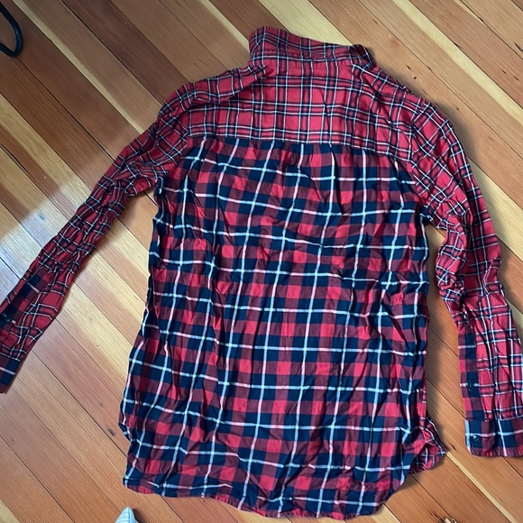 Madewell two pattern plaid shirt - Picture 2 of 3